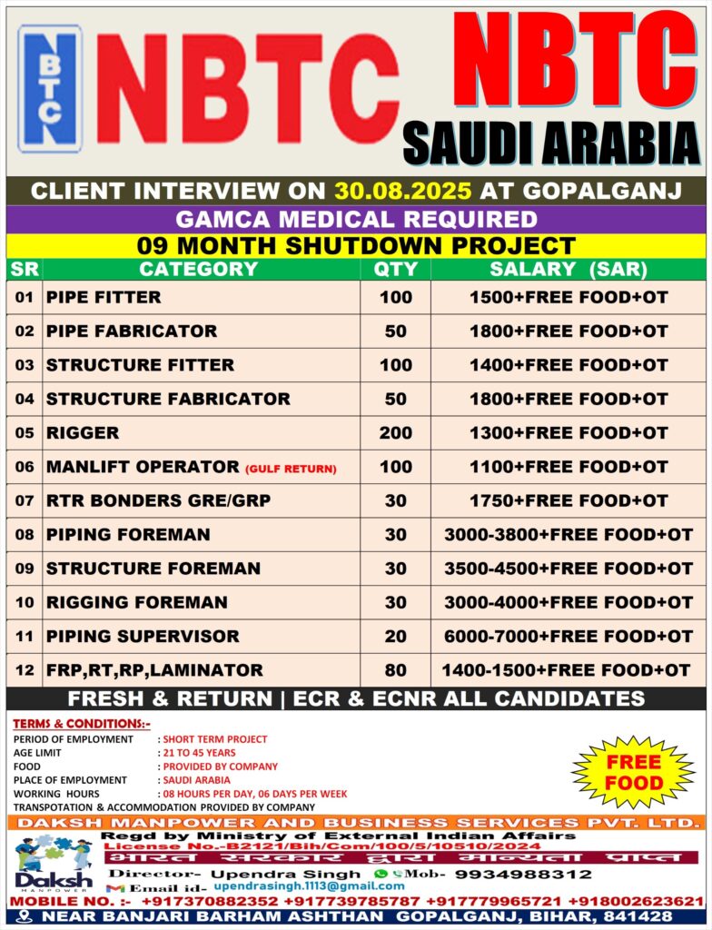 NBTC COMPANY FOR SAUDI